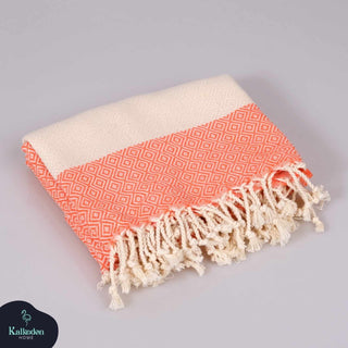 Diamond Turkish Cotton Beach Towel | Quick-Dry & Sand Resistant