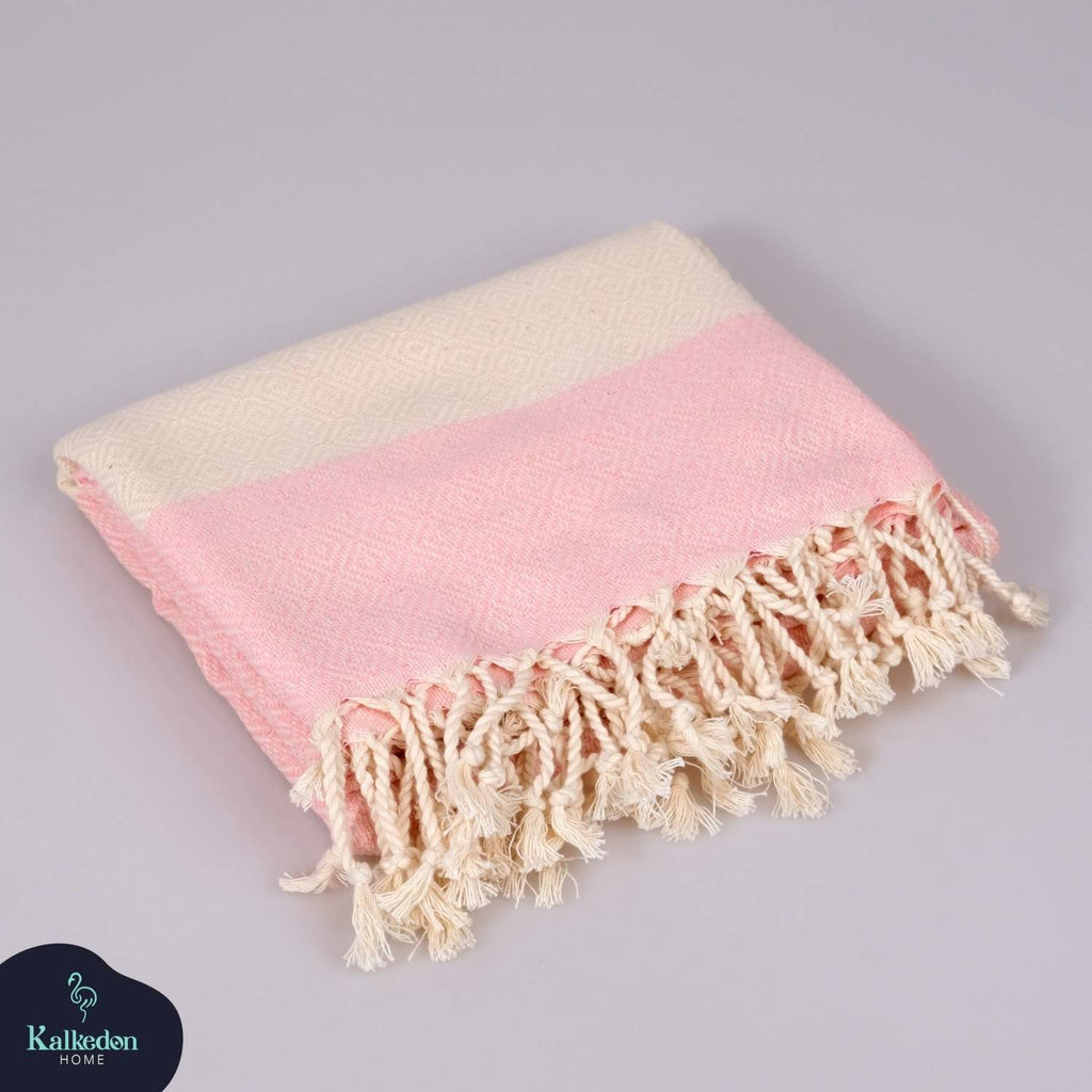 Diamond Turkish Cotton Beach Towel | Quick-Dry & Sand Resistant