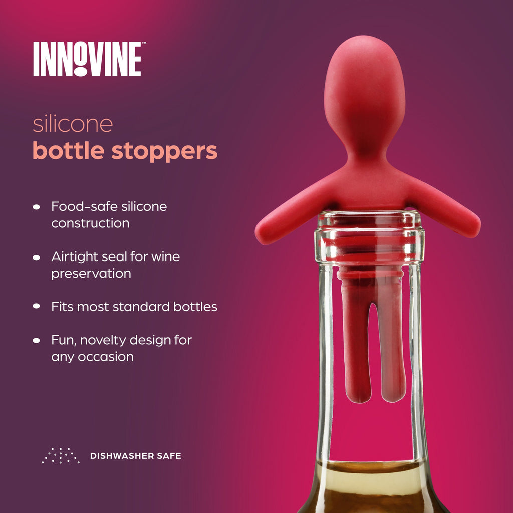 Silicone Bottle Stopper, Set of 2