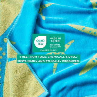 Elegant Cotton Velour Beach Towel Set – Maui Collection (2-Pack)