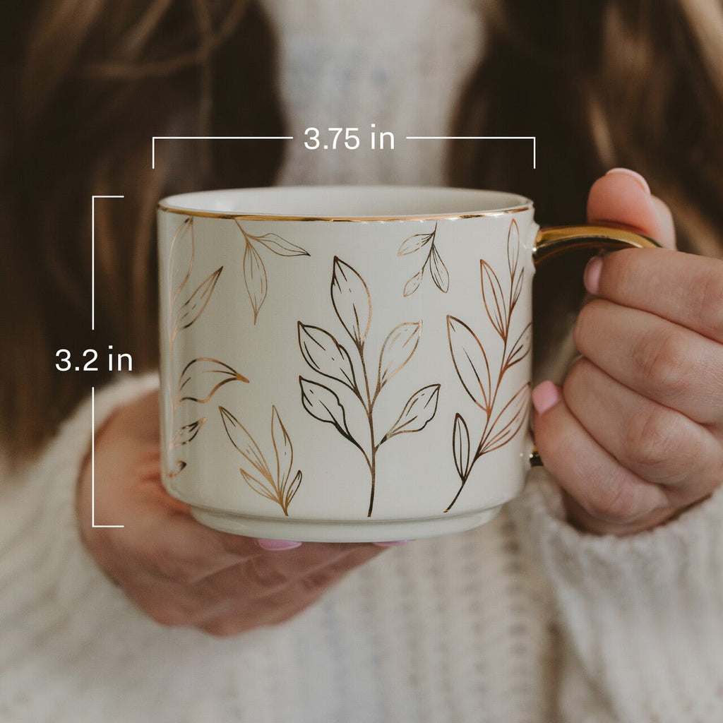 Floral Quilt 14 oz Coffee Mug