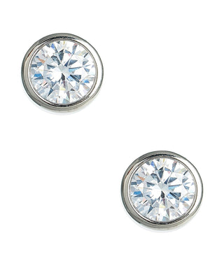 Large Bezel Stud - 18k Gold Plated