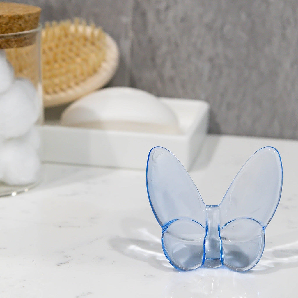 Le Mariposa Crystal Butterfly Figurine in Aqua - Anara Lifestyle