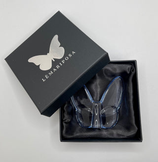 Le Mariposa Crystal Butterfly Figurine in Aqua - Anara Lifestyle
