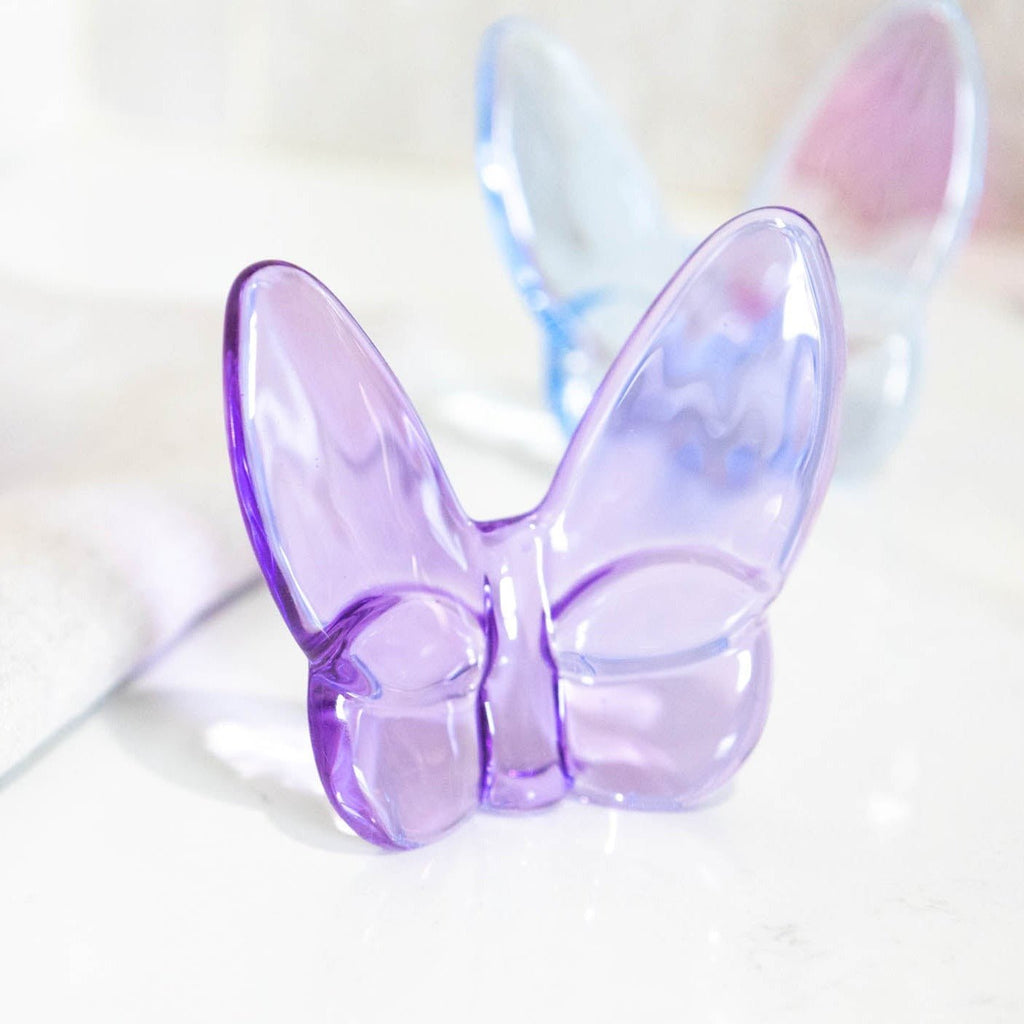 Le Mariposa Crystal Butterfly Figurine in Purple by Lainy Home - Anara Lifestyle