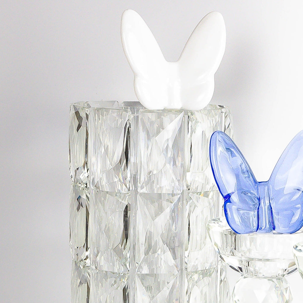 Le Mariposa Crystal Butterfly Figurine in White by Lainy Home - Anara Lifestyle