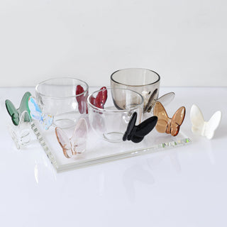 Le Mariposa Crystal Butterfly Figurine in White by Lainy Home - Anara Lifestyle