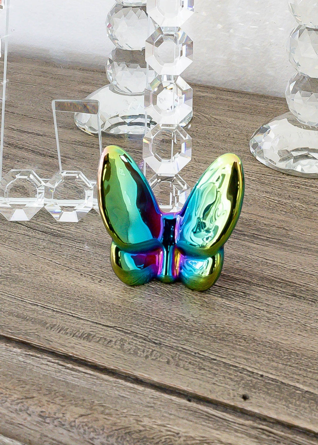 Le Mariposa Exclusive Crystal Butterfly Home Decor in Solid Iridescent - Anara Lifestyle