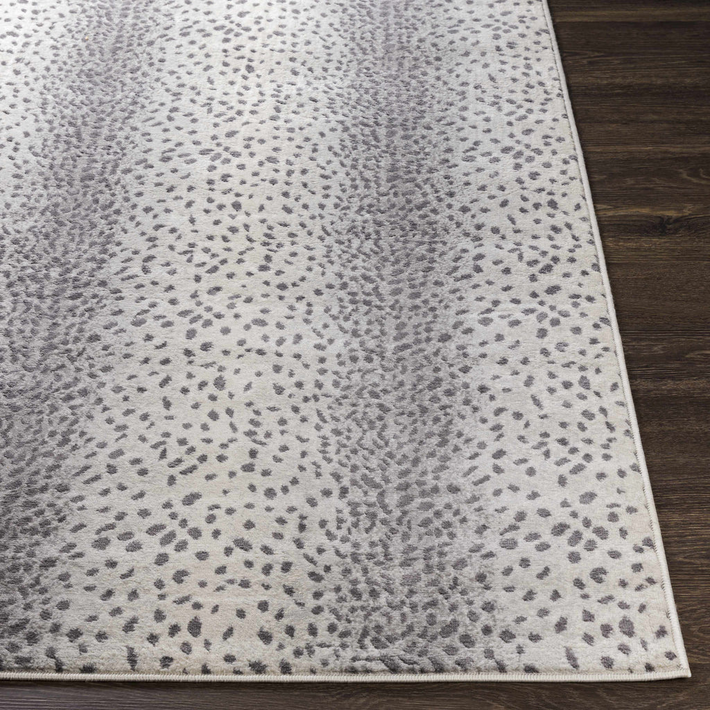 Pointblank Gray Antelope Print Rug – Chic Safari Style Washable Carpet