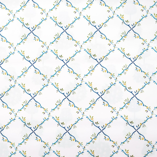 Reversible Lemon Topiary with Trellis Gift Wrap | Elegant Double-Sided Wrap