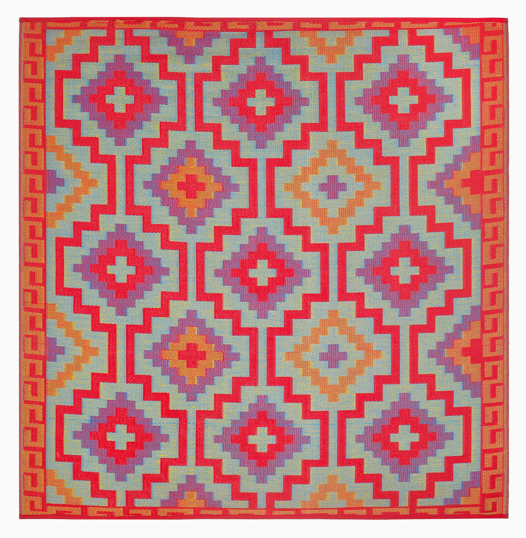 Lhasa Boho Reversible Outdoor Patio Rug