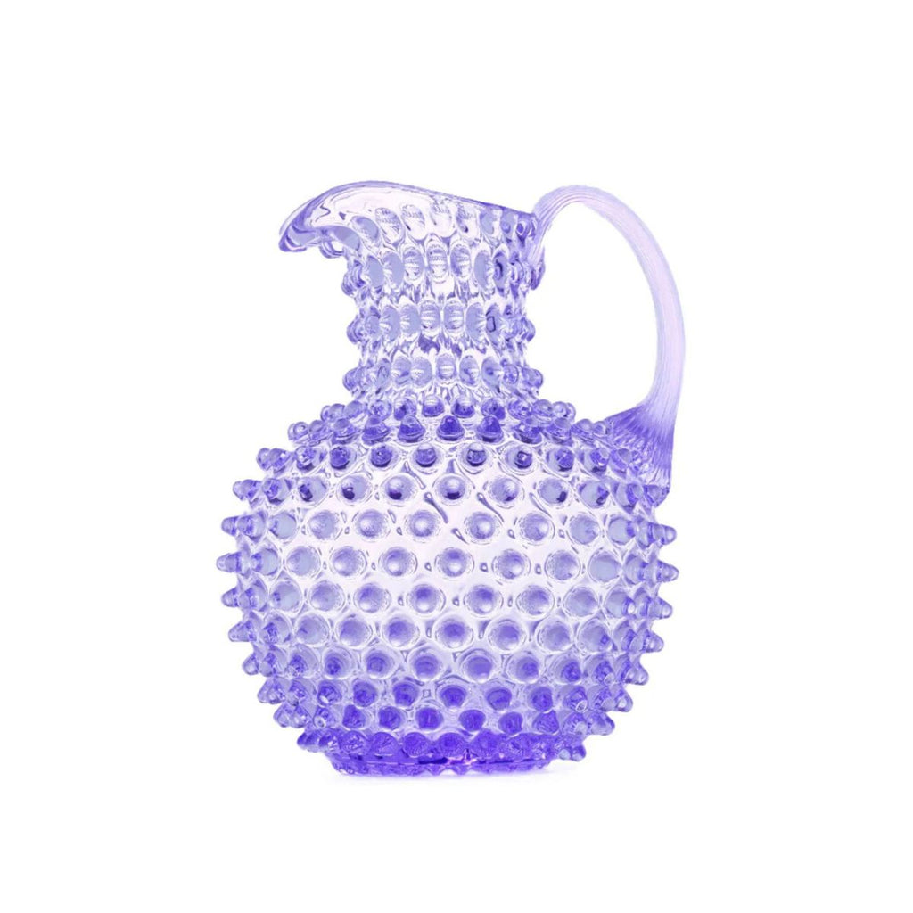 Hobnail Glass Jug in Lilac Bloom – 2 Liter