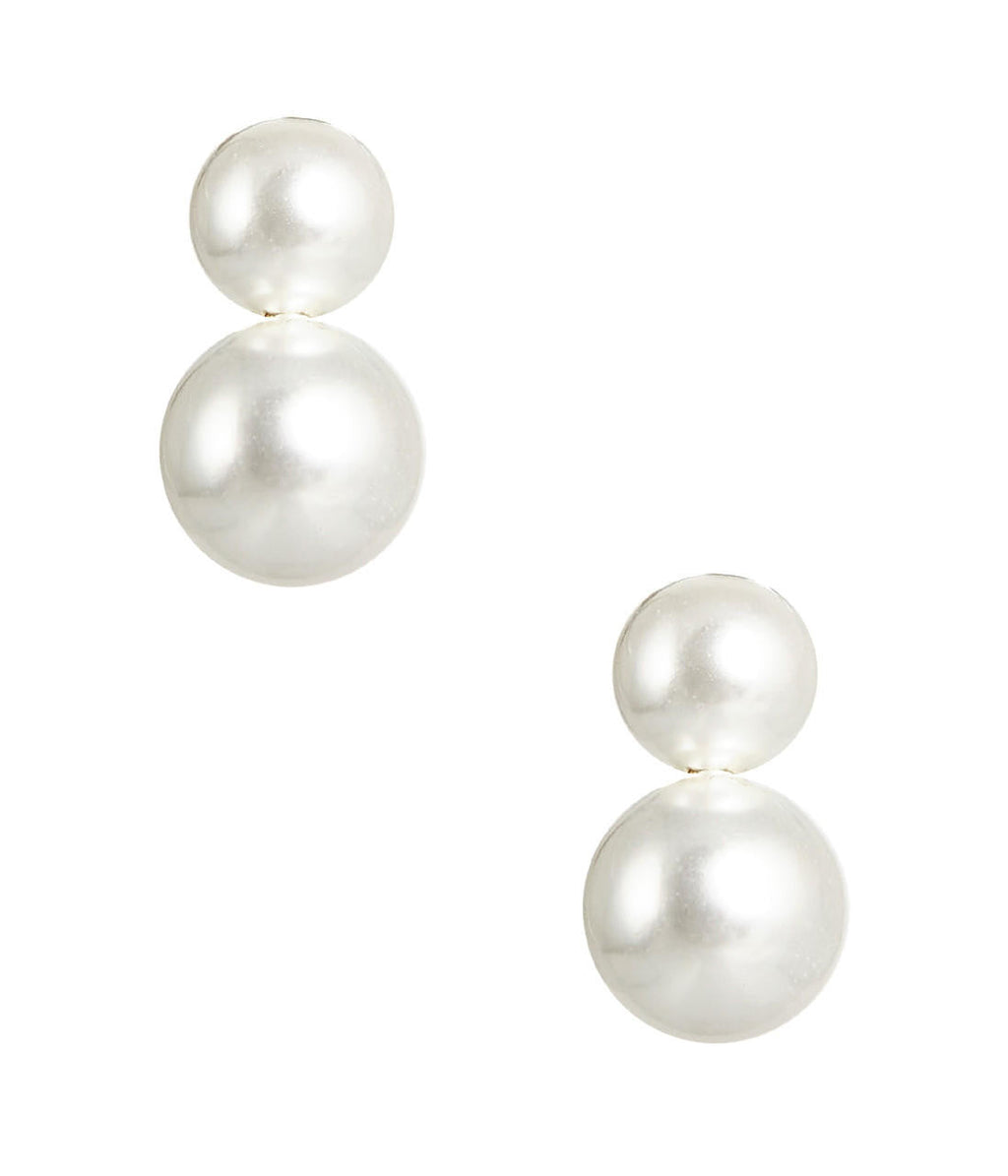 Audrey - Double Pearl earrings - Belle of the Ball