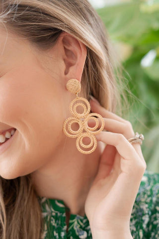 Chloe Raffia - Drop Earring