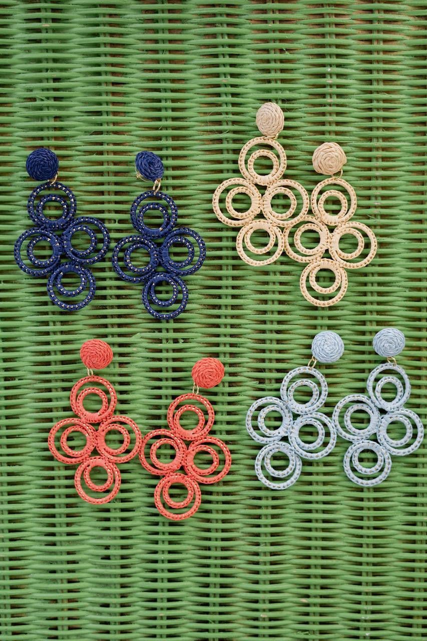 Chloe Raffia - Drop Earring