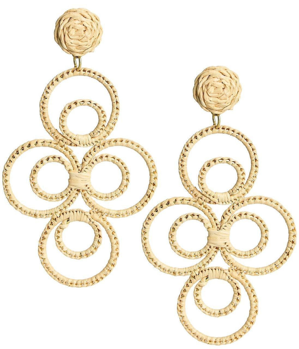 Chloe Raffia - Drop Earring