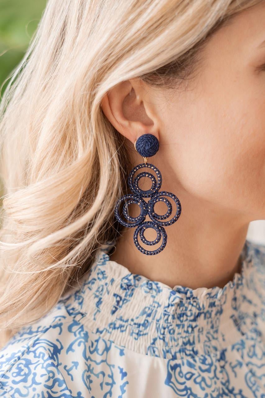 Chloe Raffia - Drop Earring