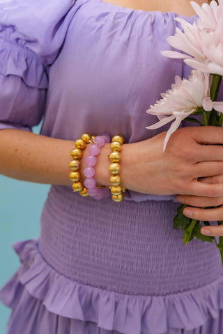 Georgia Beaded Bracelet - Quartz (6 New Colors)
