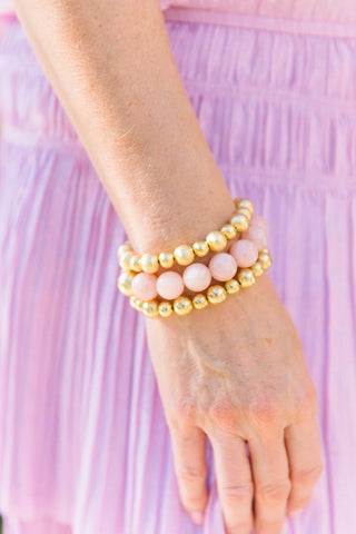 Georgia Beaded Bracelet - Quartz (6 New Colors)