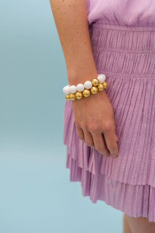 Georgia Beaded Bracelet - Quartz (6 New Colors)