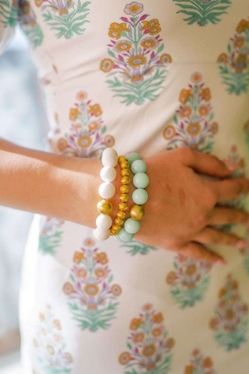 Georgia Beaded Bracelet - Quartz (6 New Colors)