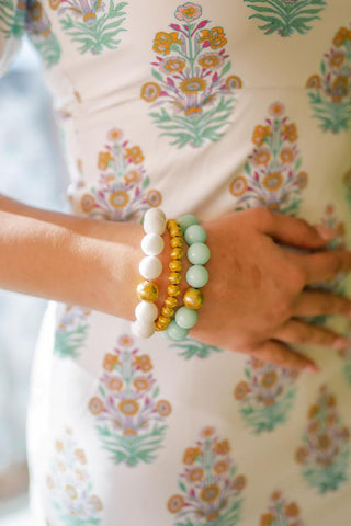 Georgia Beaded Bracelet - Quartz (6 New Colors)