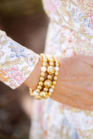 Georgia Bracelet - Large Mixed Beads 14mm and 6mm beads