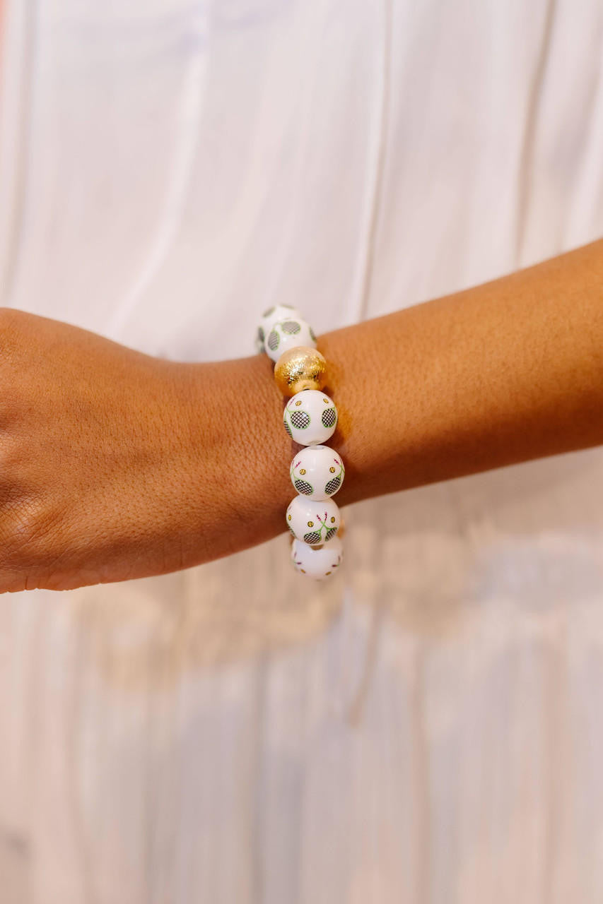 Georgia Tennis Beaded Bracelet