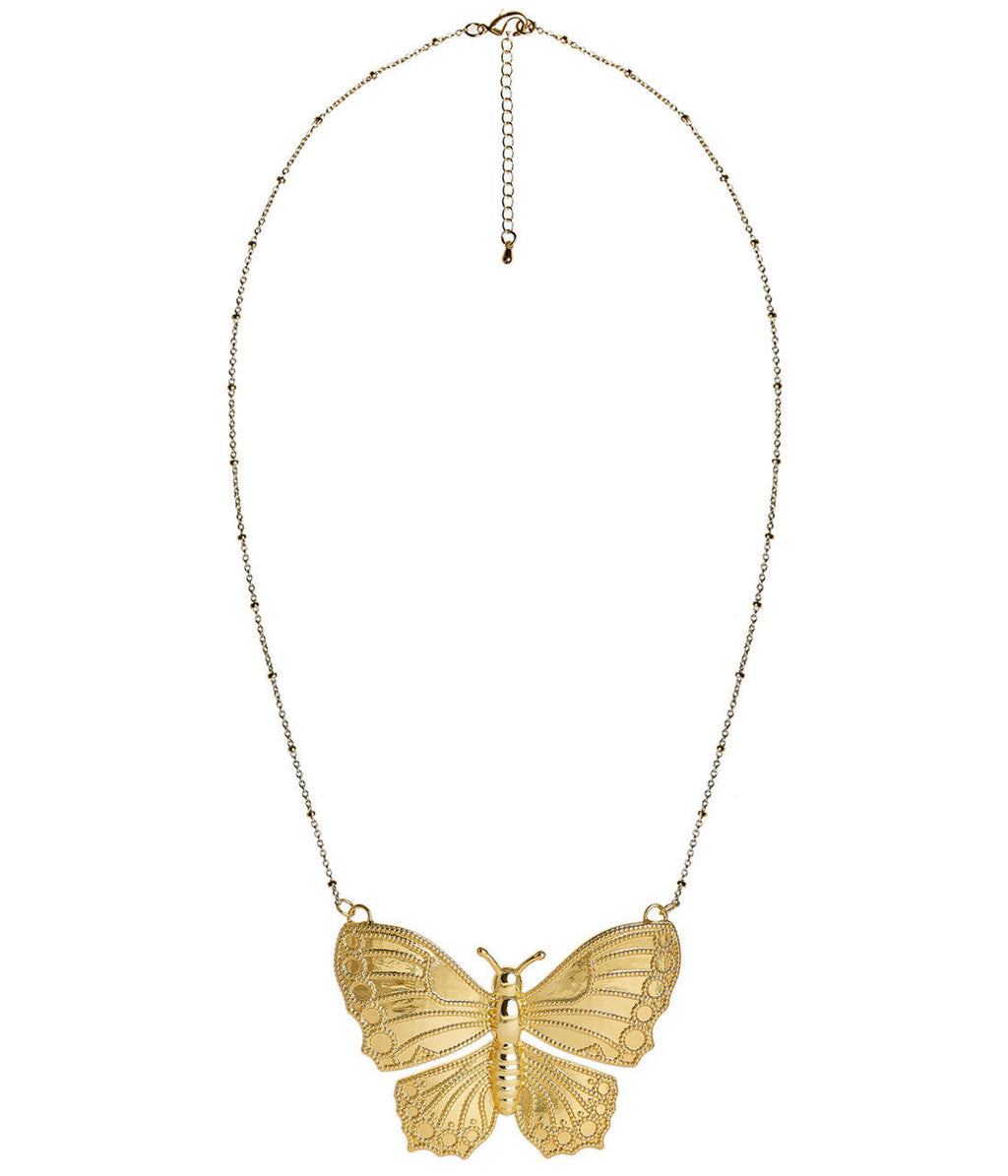Haines Butterfly Pendant Necklace