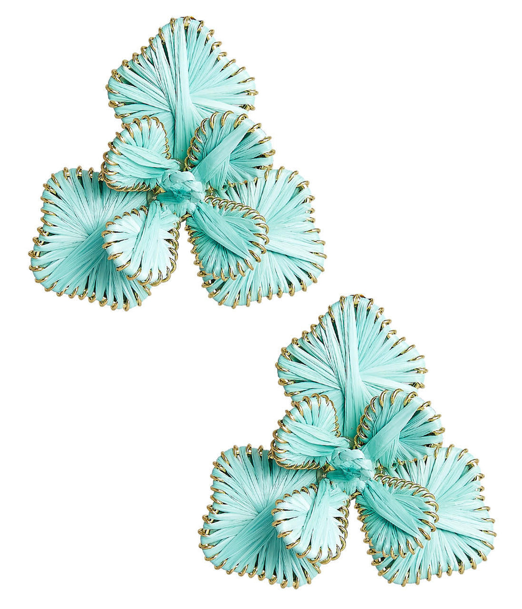 Kaia - Raffia Flower Earring