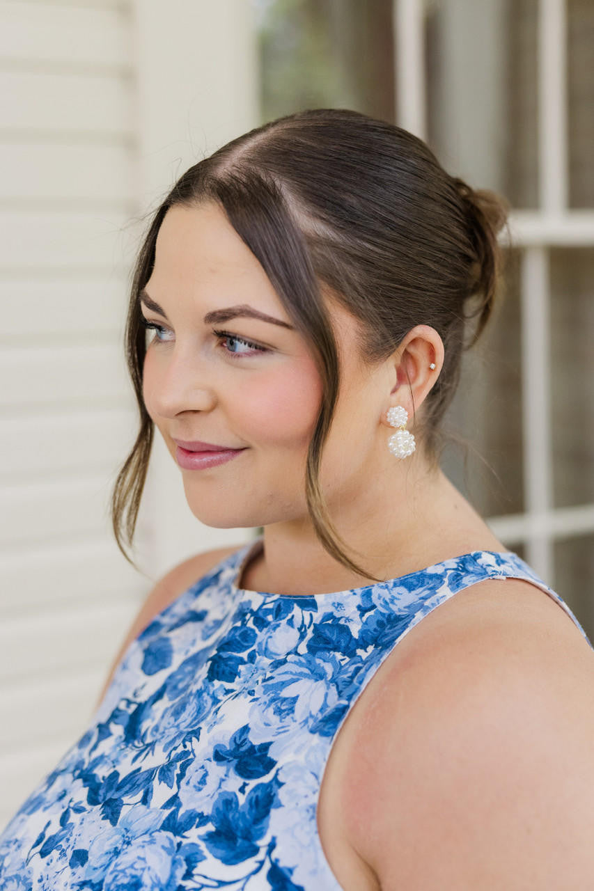 Kate Cluster Pearl Small - Earrings - Belle of the Ball