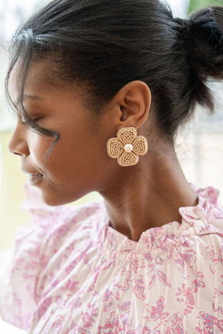 Kerry Beaded Clover Stud Earring