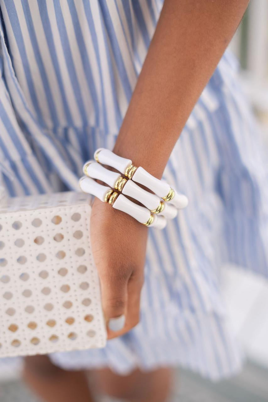 Logan Bamboo Acrylic Bracelet