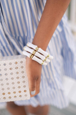 Logan Bamboo Acrylic Bracelet