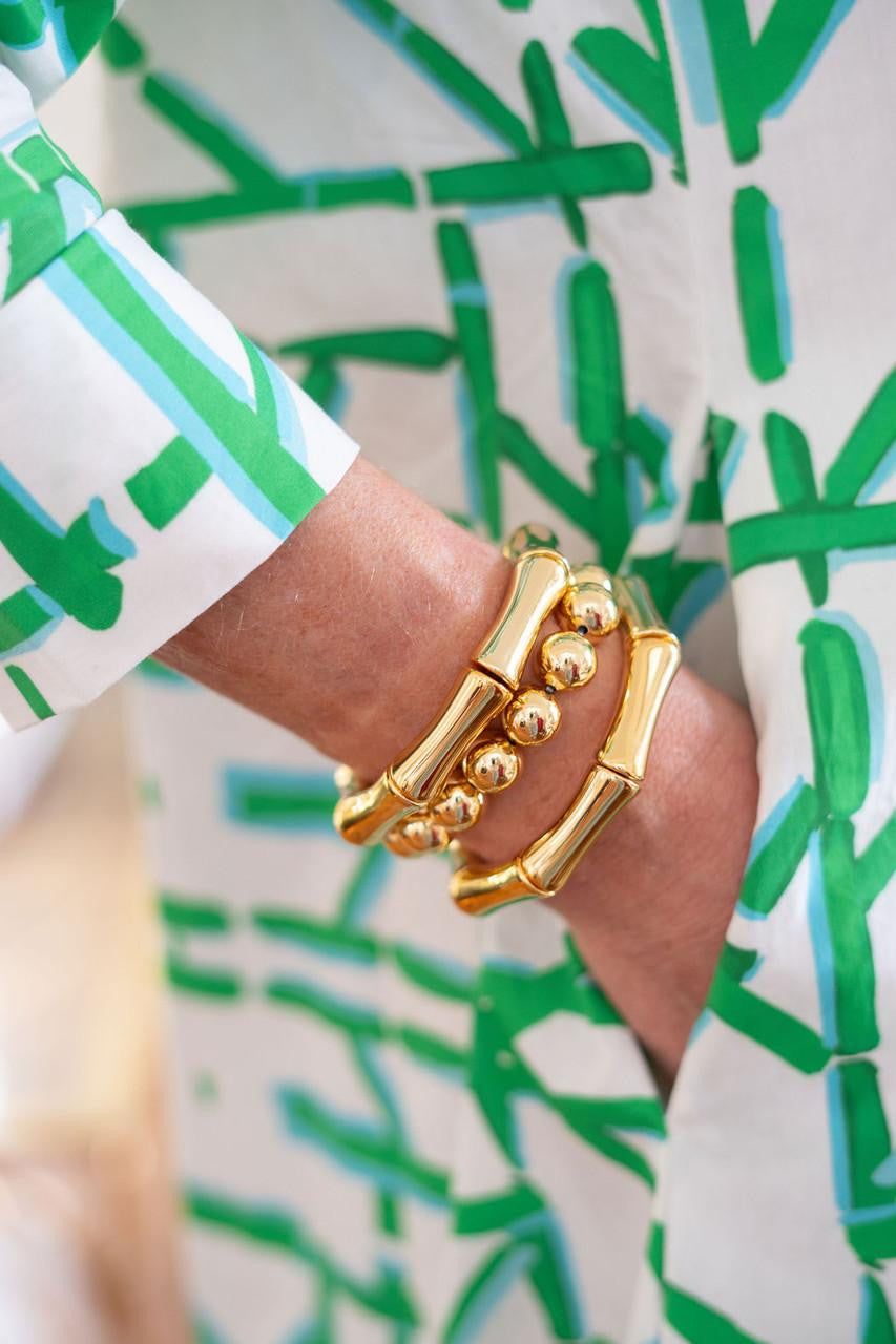 Logan Bamboo Acrylic Bracelet