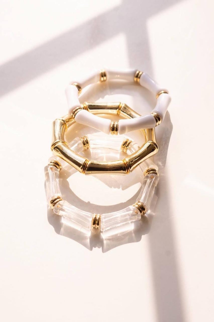 Logan Bamboo Acrylic Bracelet