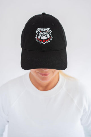 Needlepoint Baseball Hat - Bulldog