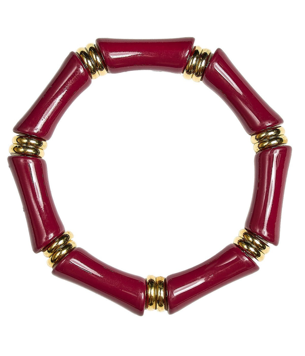 Logan Bamboo Acrylic Bracelet
