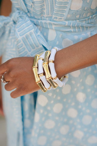 Logan Bamboo Acrylic Bracelet