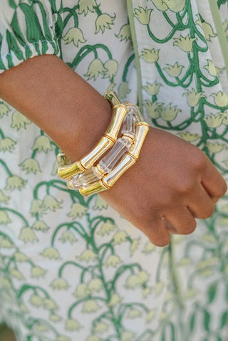 Logan Bamboo Acrylic Bracelet