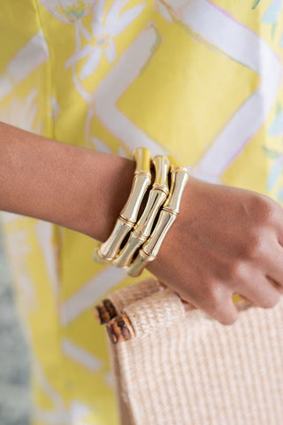 Logan Bamboo Acrylic Bracelet