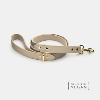 London Vegan Leather Dog Leash 4ft | Sophisticated Saffiano-Inspired Design