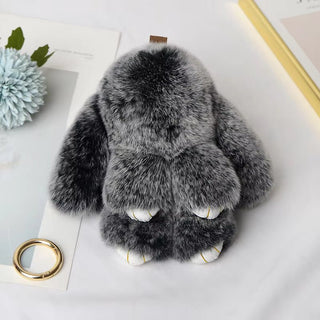Lulu Bunny Rex Fur Key Chains with Vintage Bunny Tin Cases & Car Freshener - Anara Lifestyle