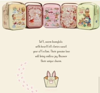 Lulu Bunny Rex Fur Key Chains with Vintage Bunny Tin Cases & Car Freshener - Anara Lifestyle