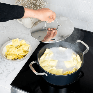 Maestro 4.5 QT Nonstick Stock Pot – Nonstick Cooking Pot with Lid for Family Meals