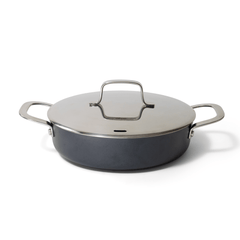 Maestro 3.5 QT Nonstick Sauté Pan with Lid – Deep Pan for Sautéing and Braising