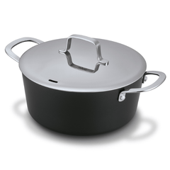 Maestro 4.5 QT Nonstick Stock Pot – Nonstick Cooking Pot with Lid for Family Meals