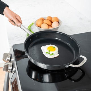 Maestro 5-Ply Stainless Steel Nonstick Frying Pan – Premium Hybrid Cookware Pan
