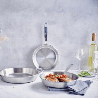 Maestro 5-Ply Stainless Steel Frying Pan – Professional Stainless Steel Skillet