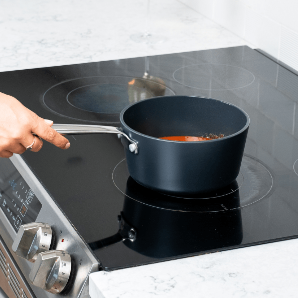 Maestro 2 QT Nonstick Saucepan – Nonstick Saucepan with Lid for Everyday Cooking